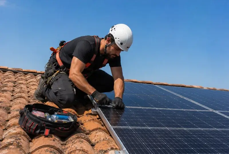 Maintenance et monitoring de panneaux solaires à Saint-Nizier-d'Azergues